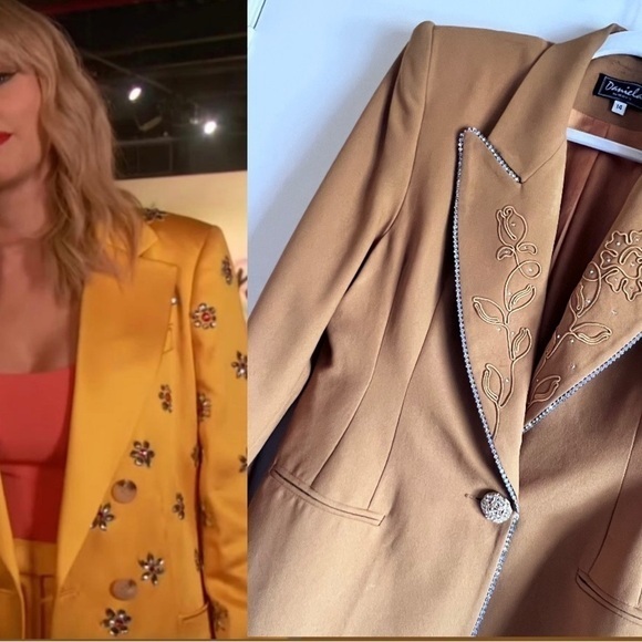 VINTAGE mustard yellow blazer—ERAS tour outfit Taylor Swift - Picture 1 of 10